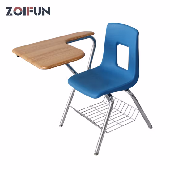 School Wooden Lecture Hall Desk and Chair Auditorium Folding Step Chair