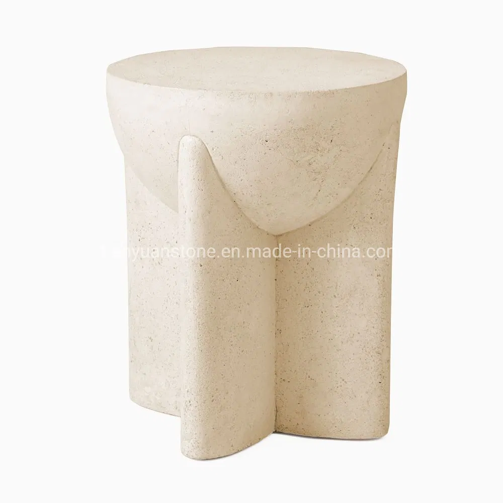 Natural Stone Living Room Furniture Travertine Coffee Table Sofa Side Table Marble Coffee Table