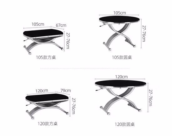 Folding Multi-Functional Coffee Table Dining Table